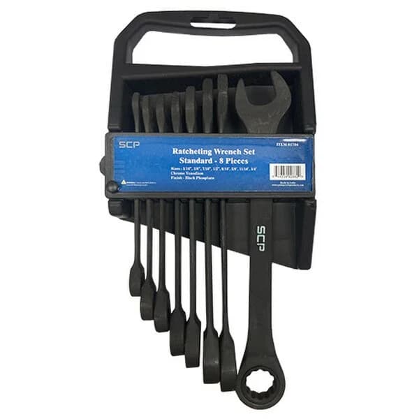 Ratcheting Wrench Set Standard - 8 Pieces