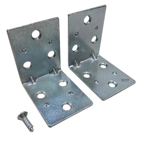 Corner Brace Wide - 2" Zinc (2/Pack)