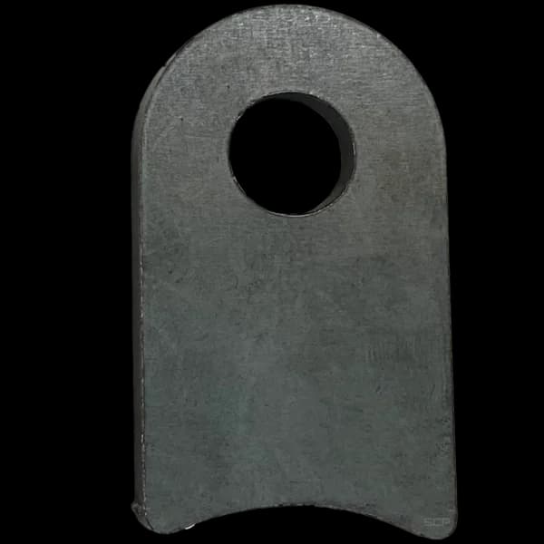 Radius Surface Mount Tab - 1.31" X 2.29" X 3/16" with 1.19" Radius - 0.53" Hole