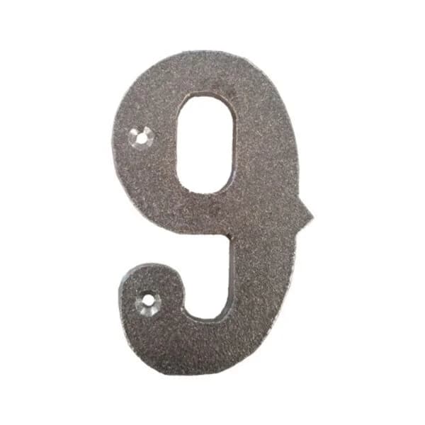 Western Number '9' with Holes