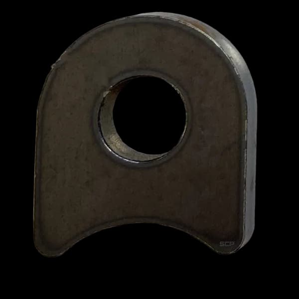 Radius Surface Mount Tab - 1" X 1.15" X 3/16" With 1/2" Radius - 0.40" Hole