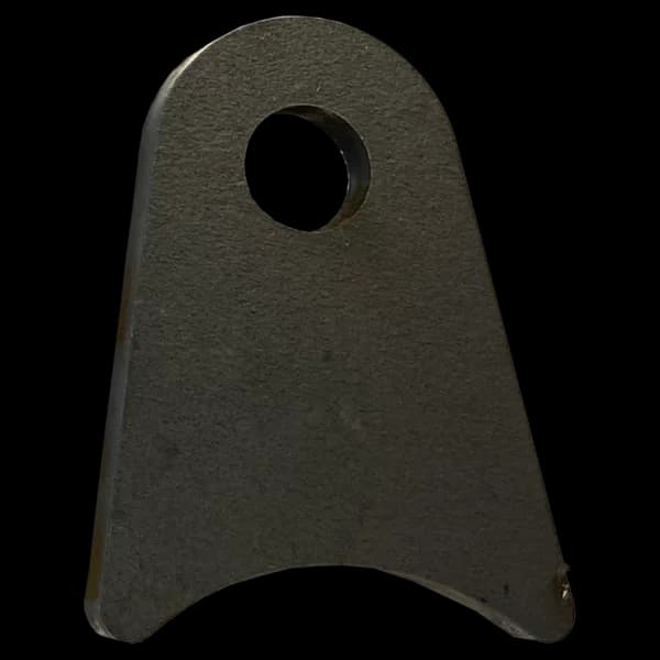 Triangular Radius Surface Mount Tab - 1.50" X 1.98" X 3/16" with 0.95" Radius - 0.40" Hole