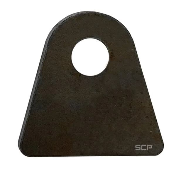 Triangular Flat Surface Mount Tab - 2.50" X 2.54" X 3/16" With 0.63" Hole