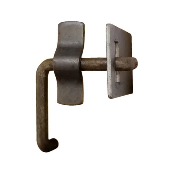 Gate Latch with Bracket & Keeper 3-1/2"