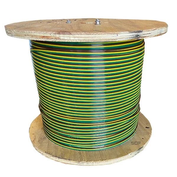 16AWG X 3C Flat - Bonded, Brown, Yellow, Green - 2,500FT Spools