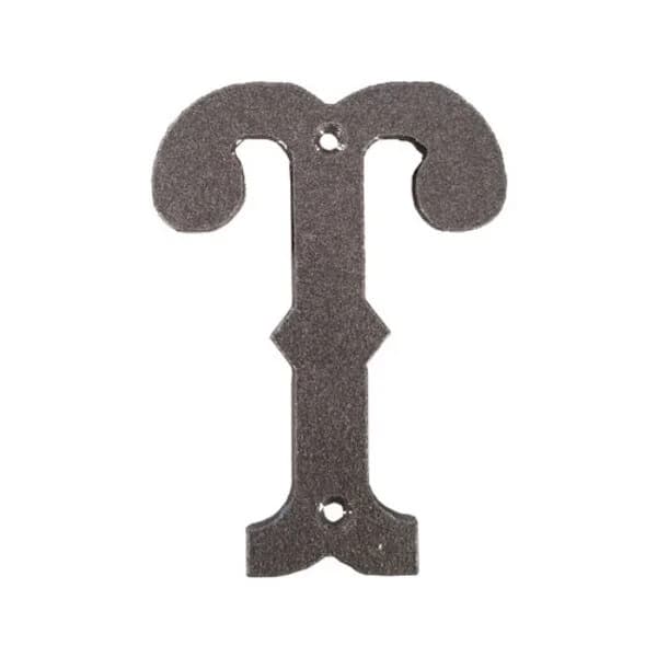 Western Letter 'T' with Holes