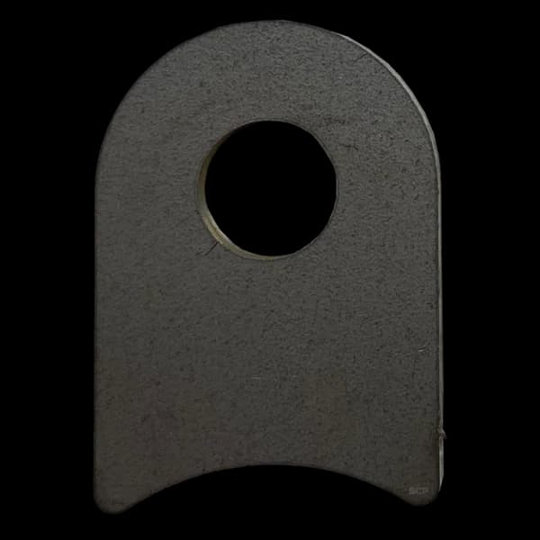 Radius Surface Mount Tab - 1.58" X 2.24" X 3/16" with 1.19" radius - 0.63" Hole