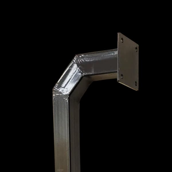 Square Tubing Keypad Mount 2" x 14GA x 71" Powder Coated