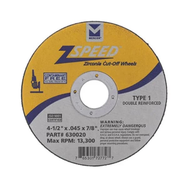 Mercer Z Speed T1 Cut-Off Wheel 5" x .045 x 7/8"