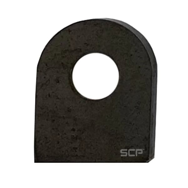 Flat Surface Mount Tab - 1" X 1.25" X 3/16" With 0.40" Hole