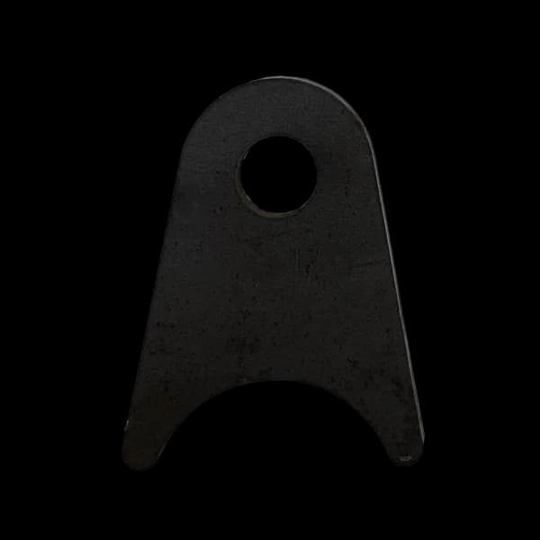 Triangular Radius Surface Mount Tab - 1.50" X 1.93" X 3/16" with 0.63" Radius - 0.40" Hole