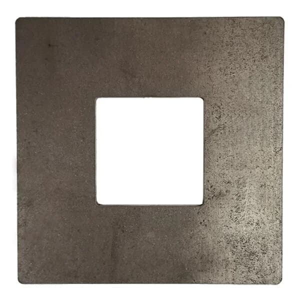 Square Plate 5" X 3/16" with Square - Fits 2" Square