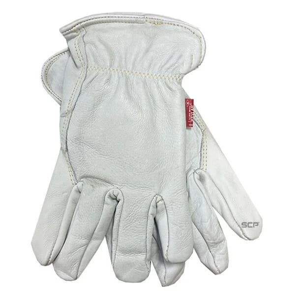 Leather Driver Lined Glove - Large