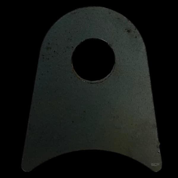 Triangular Radius Surface Mount Tab - 2" X 2.33" X 3/16" with 1.44" Radius - 0.63" Hole