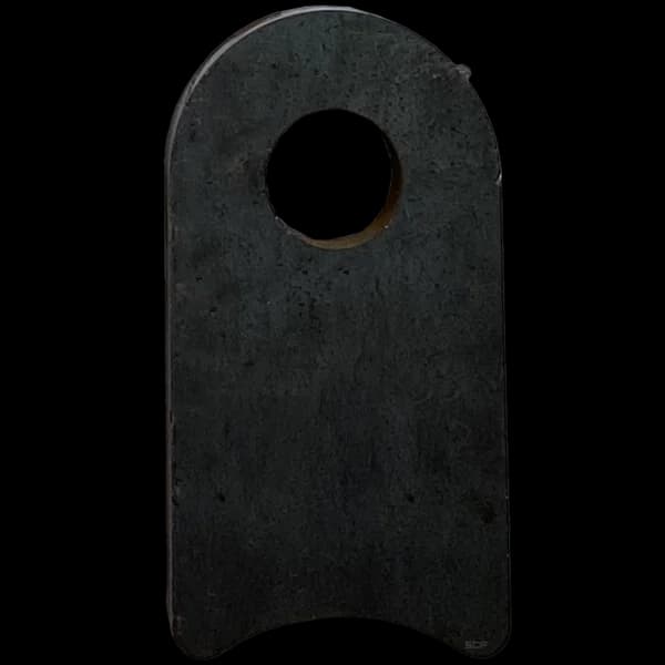 Radius Surface Mount Tab - 1" X 1.87" X 3/16" with 0.66" Radius - 0.40" Hole