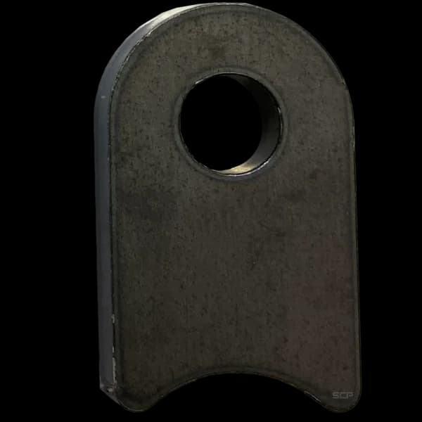 Radius Surface Mount Tab - 1in X 1.65" X 3/16" with 1/2" Radius - 0.40" Hole
