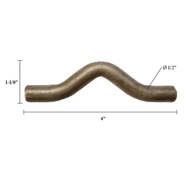 Weld-on Safety Chain Clip 7/16" x 4"