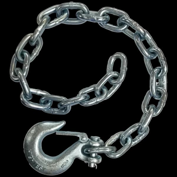 Clevis Slip Hook 3/8" with Latch and 36" Chain