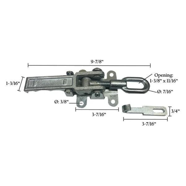 Heavy Duty Pull Down Draw Latch