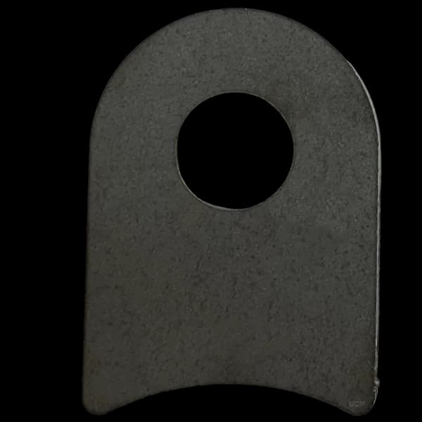 Radius Surface Mount Tab - 1.58" X 2.20" X 3/16" with 1.44" radius - 0.63" Hole