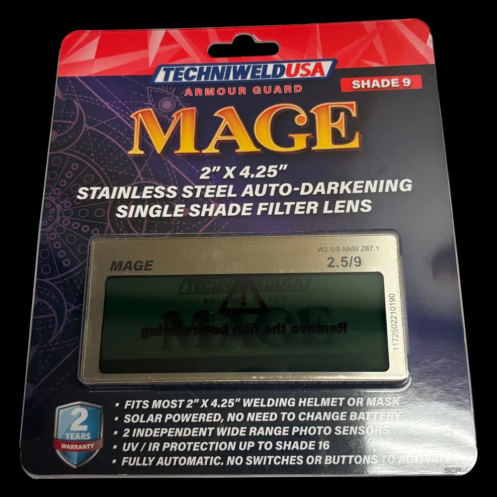 Armour Guard Mage Lens 2" X 4-1/4" Stainless Steel - Shade 9