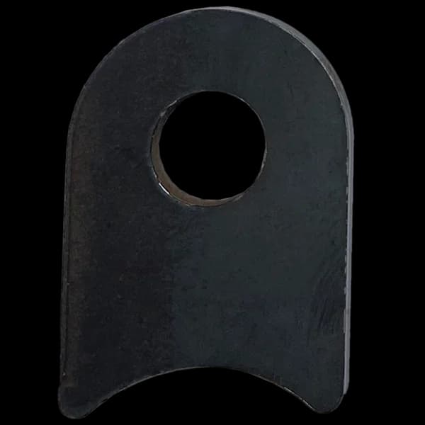 Radius Surface Mount Tab - 1.31" X 1.87" X 3/16" with 0.75" Radius - 0.53" Hole