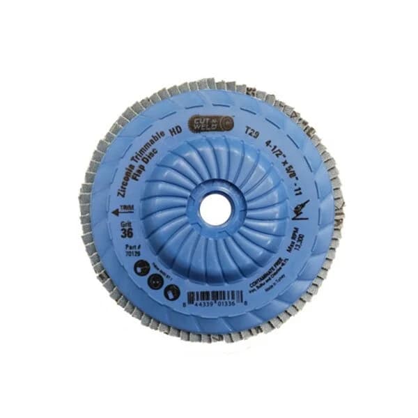CNW - Trim. T29 4.5" Flap Disc, High Density, Grit 36