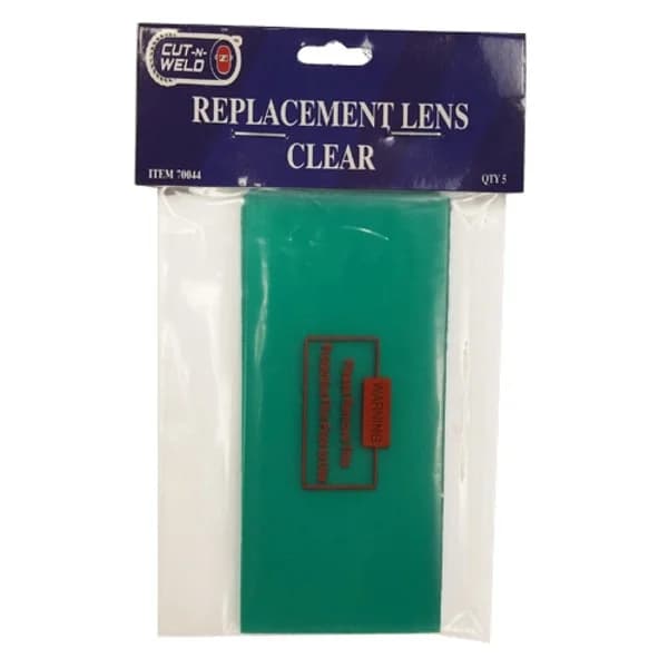 Welding Helmet Replacement Clear Polycarb Safety Lens 1-7/8" x 4"