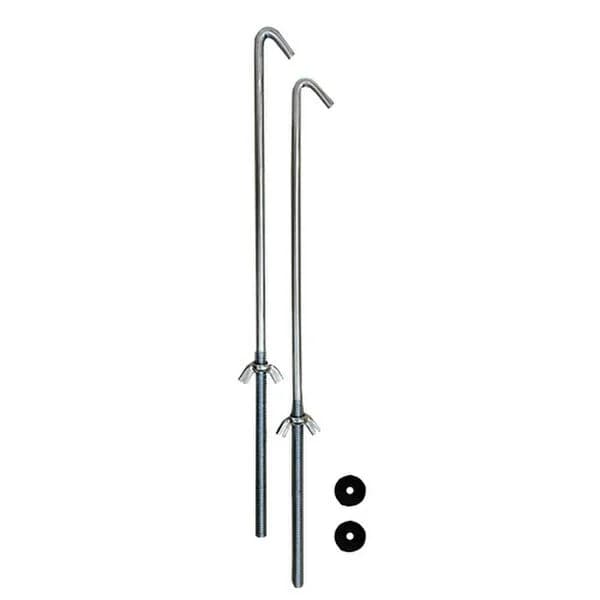 Threaded Bent Bolts Kit - 4GA X 10" - Zinc