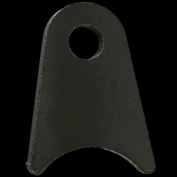 Triangular Radius Surface Mount Tab - 1.50" X 2.06" X 3/16" with 0.75" Radius - 0.40" Hole