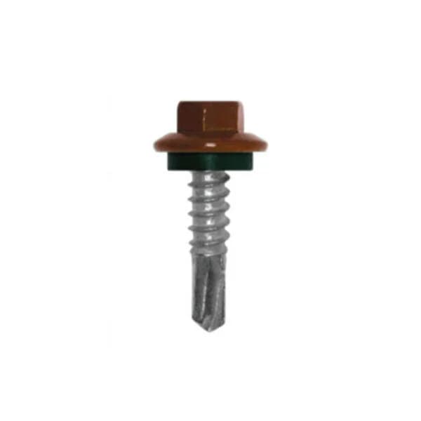 Self Drill Screw 12-14 x 1" Brown