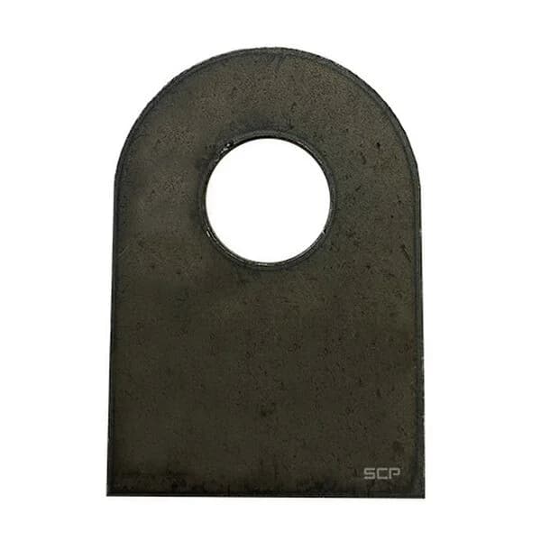 Flat Surface Mount Tab - 1.31" X 1.88" X 3/16" With 0.53" Hole