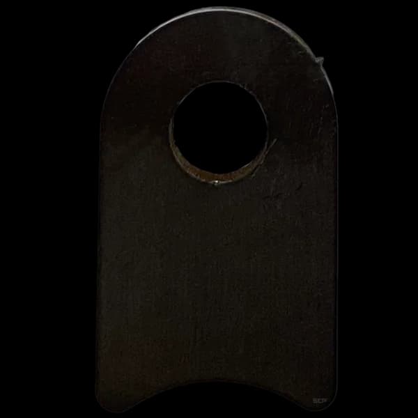 Radius Surface Mount Tab - 1" X 1.62" X 3/16" with 0.66" Radius - 0.40" Hole