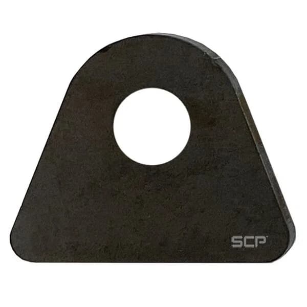 Triangular Flat Surface Mount Tab - 2" X 1.66" X 3/16" With 0.53" Hole