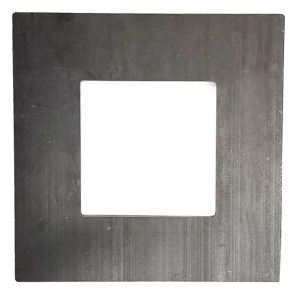 Square Plate 8" X 1/4" with Square - Fits 4" Square