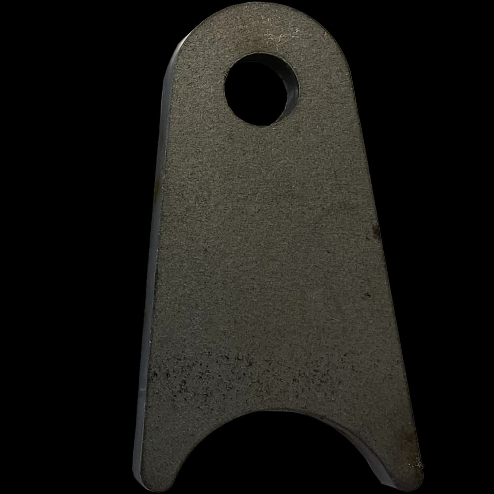 Triangular Radius Surface Mount Tab - 1.50" X 2.43" X 3/16" with 0.63" Radius - 0.40" Hole