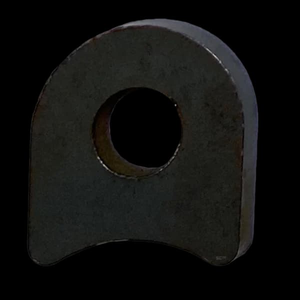 Radius Surface Mount Tab - 1" X 1.12" X 3/16" with 0.66" Radius - 0.40" Hole