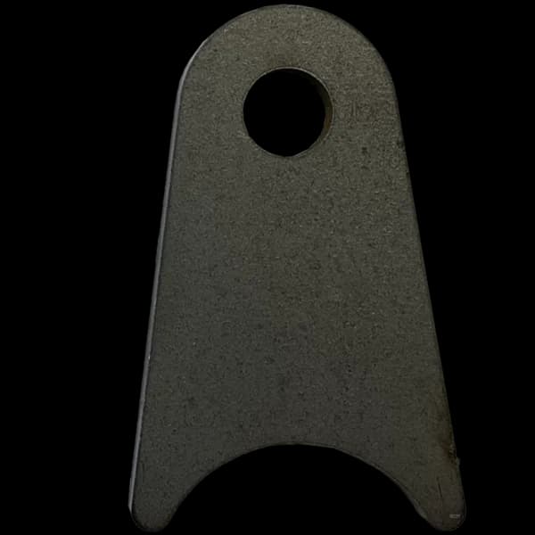 Triangular Radius Surface Mount Tab - 1.50" X 2.39" X 3/16" with 0.66" Radius - 0.40" Hole