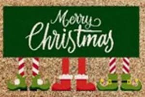 Decorative Elf Christmas Mat