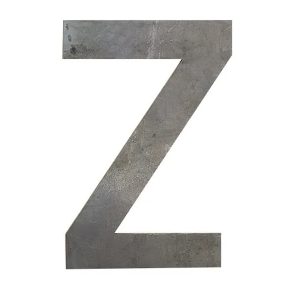 Laser Cut Letter 'Z' 3/16" X 8" Tall