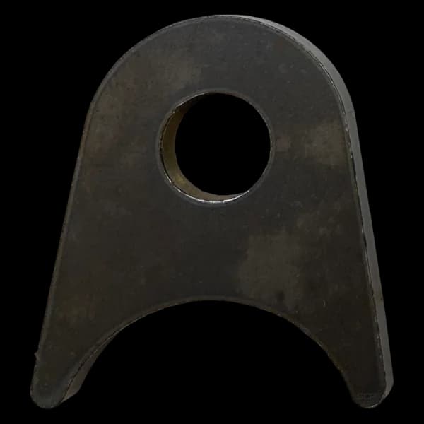 Triangular Radius Surface Mount Tab - 1.75" X 1.76" X 3/16" with 0.95" Radius - 0.53" Hole