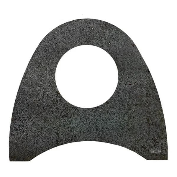 Triangular Radius Surface Mount Tab - 2.5" X 2.25" X 1/4" - 0.99" Hole