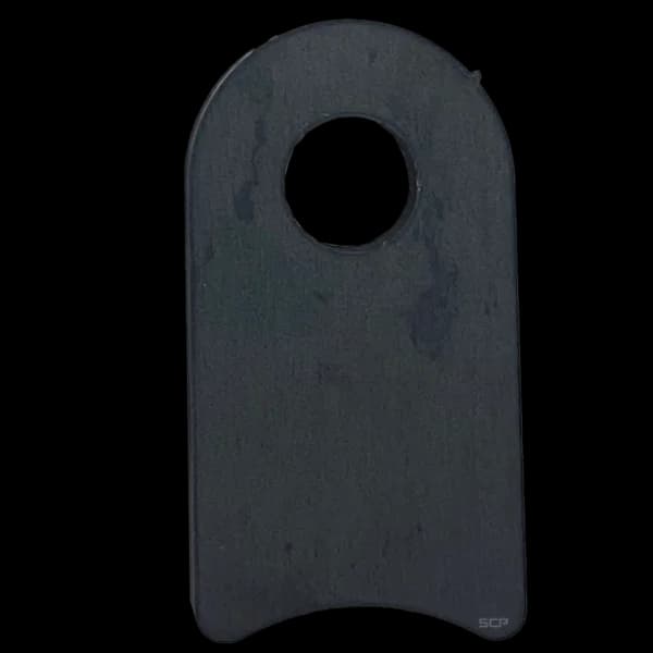 Radius Surface Mount Tab - 1" X 1.85" X 3/16" with 0.75" Radius - 0.40" Hole