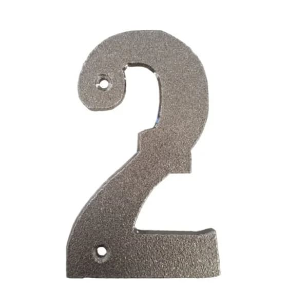 Western Number '2' with Holes