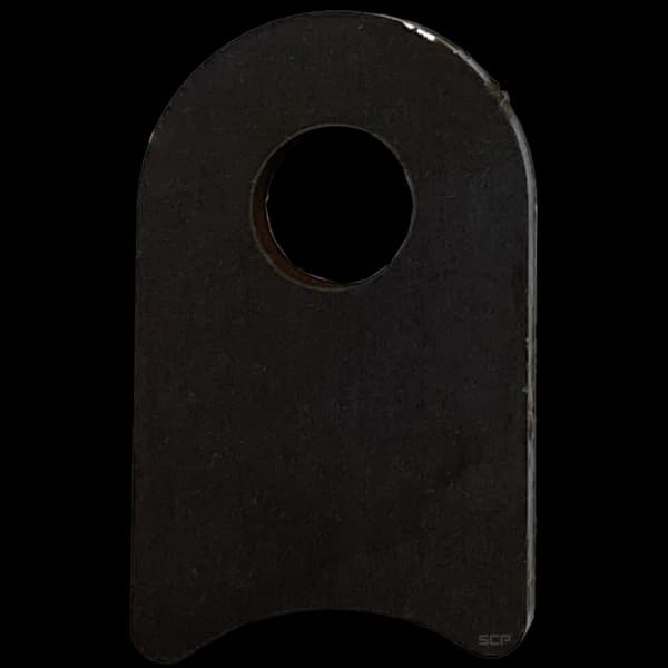Radius Surface Mount Tab - 1" X 1.63" X 3/16" with 0.63" Radius - 0.40" Hole