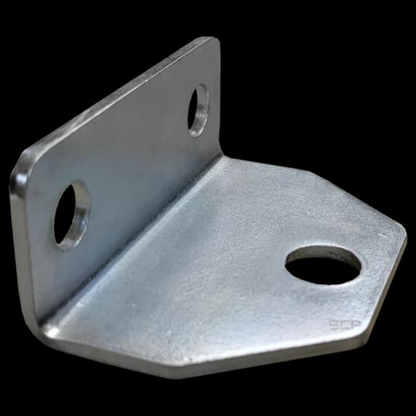 Swivel Bracket 3" X 2" with 1/2" & 7/16" Holes - Zinc