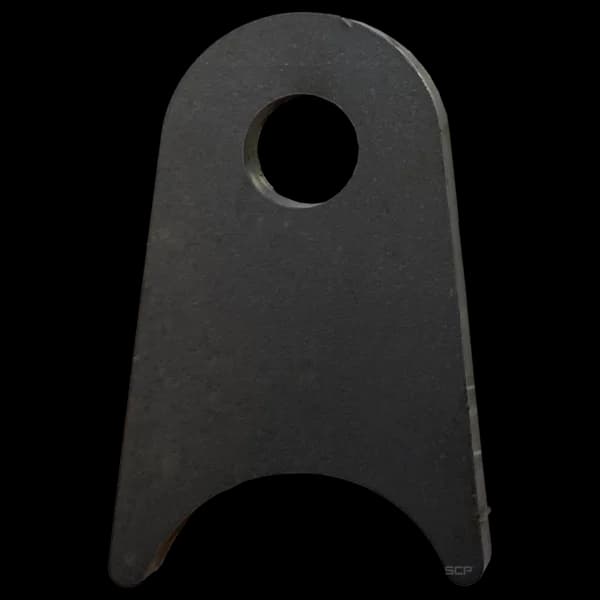 Triangular Radius Surface Mount Tab 0 1.75" X 2.68" X 3/16" with 0.75" Radius - 0.53" Hole