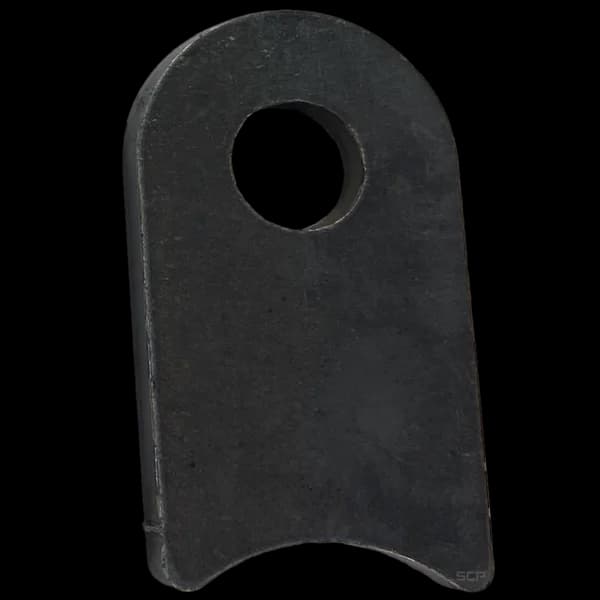 Radius Surface Mount Tab - 1.31" X 2.35" X 3/16" with 0.83" Radius - 0.53" Hole