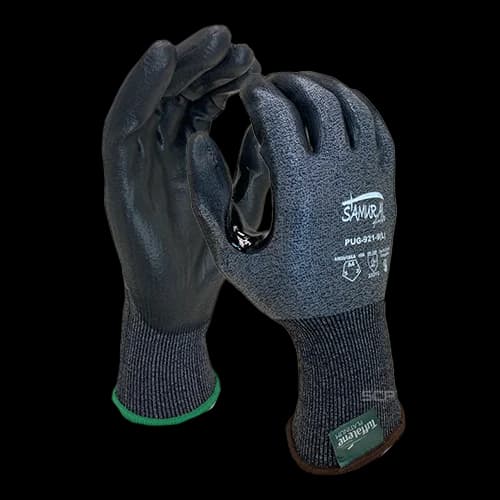 Samurai Cut Resistant - Salt & Pepper Tuffalene Gloves - Extra Large (10)