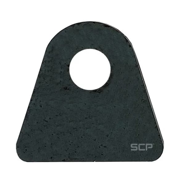 Triangular Flat Surface Mount Tab - 2" X 1.91" X 3/16" With 0.53" Hole